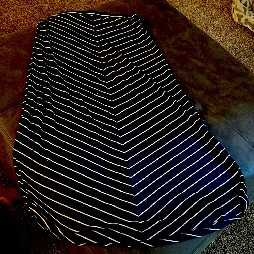 Blue Casual Skirt